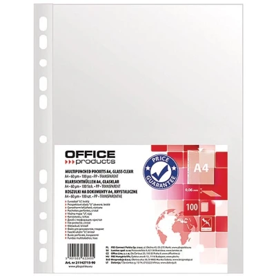Afbeelding van Office Products Showtas A4 60 micron glashelder 100 stuks
