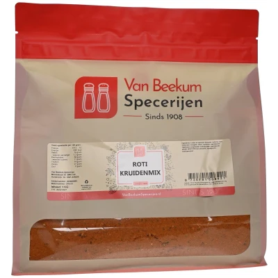 Afbeelding van Van Beekum Specerijen Roti Kruidenmix 1 KG (hersluitbare stazak)