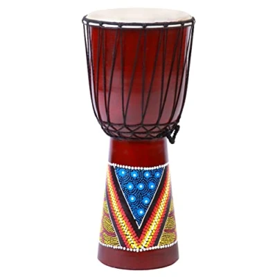 Afbeelding van 60cm Djembe Trommel Bongo Houten Darbuka Goed Geluid Kleurrijk beschilderd