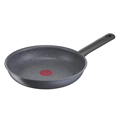 Afbeelding van Tefal Natural ON G2800502 koekenpan 26 cm, 100% Veilige Mineralia + Coating, Met Natuurlijke Mineralen, Extra Krasbestendig, Brede Inductiebodem, Geschikt voor Alle Warmtebronnen, incl Inductie