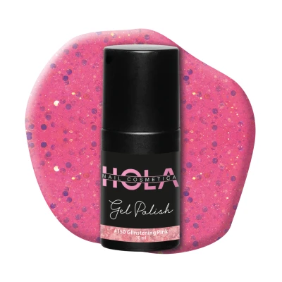Afbeelding van Gelpolish #150 Glinstening Pink 10ml roze Gelnagellak Hola