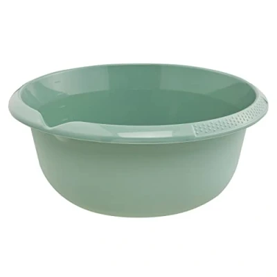 Afbeelding van keeeper Universele schaal met schenktuit rond, 6 L, Ø 32 cm, Björk, Nordic Green