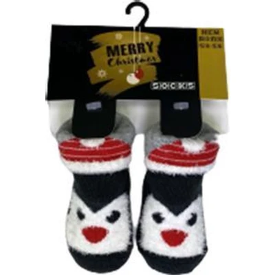 Afbeelding van Kerst Babysokken Pinguïn 0 6 Maanden Multicolor 1 paar