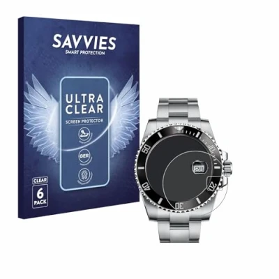 Afbeelding van Savvies (6 Stuks) Schermbeschermer voor Rolex Submariner (Date) Screen Protector Ultra Transparant