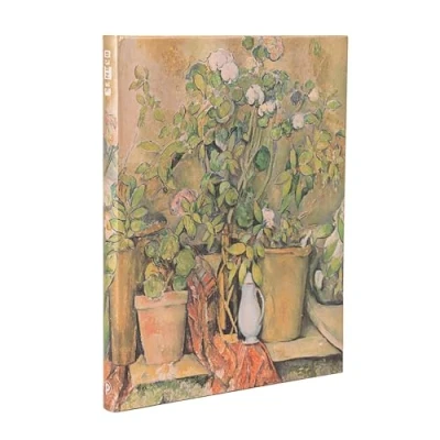 Afbeelding van Cezanne’s Terracotta Pots and Flowers Ultra Unlined Hardback Journal (Elastic Band Closure)