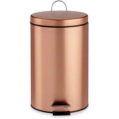 Afbeelding van Berilo Pedaalemmer koperkleurig 12 l 40 cm metaal