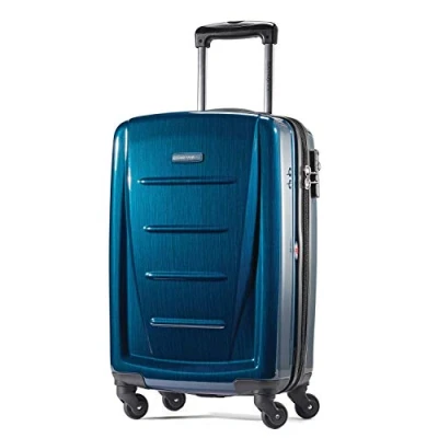 Afbeelding van Samsonite Winfield 2 Uitbreidbare hardside bagage met spinner wielen, hardshell draaiwielen, diepblauw, Carry On 20 Inch, spinwielen
