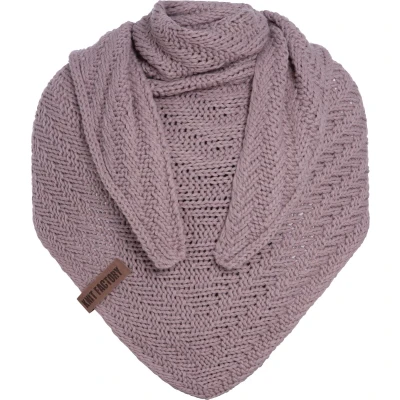 Afbeelding van Knit Factory Sally Halsdoek, Dames, Maat: One Size, Mauve