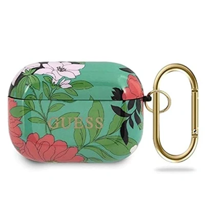 Afbeelding van Guess Groen AirPods Pro Case Bloemenpatroon