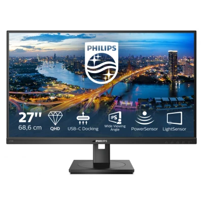 Afbeelding van Philips 276B1/00 LCD monitor Energielabel F (A G) 68.6 cm (27 inch) 2560 x 1440 Pixel 16:9 4 ms HDMI, USB A, DisplayPort, Hoofdtelefoon (3.5 mm jackplug) IPS