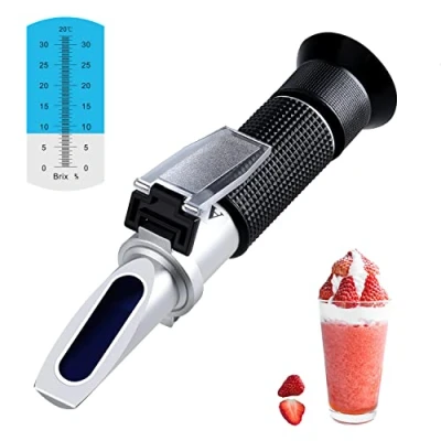 Afbeelding van XRCLIF refractometer hydrometer met ATC, Brix 0 32% meting van het suikergehalte in fruit, saccharimeter voor vervangende
