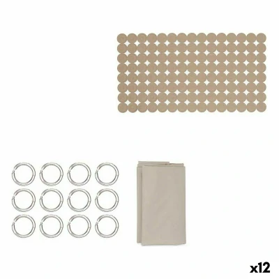 Afbeelding van Badset Beige PVC Polyethyleen EVA (12 Stuks)
