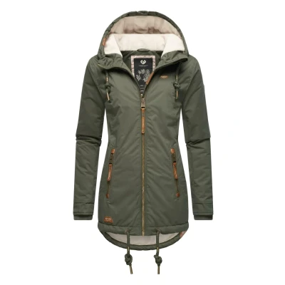 Afbeelding van Ragwear Zuzka Wintermantel, Dames, Maat: XS, Dark olive