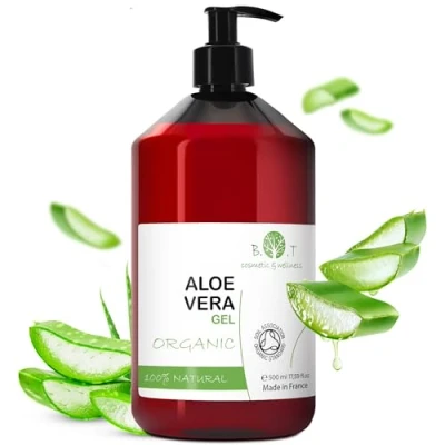 Afbeelding van Aloë Vera biologische en pure gel van Lanzarote voor gezicht, lichaam haar. Hydraterende ontharing, gezichtsserum, scheren, aftersun, genezing reiniging 250 ml