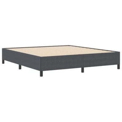Afbeelding van vidaXL Bedframe Donkergrijs Hout 180 x 200 cm Rechthoekig