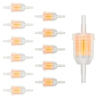 Afbeelding van 6 delige set mm/8 mm universele brandstoffilter, benzinefilter, voor motorfietsen, grasmaaiers, scooters, bromfietsen, benzinefilters