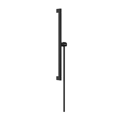 Afbeelding van hansgrohe unica 90 cm met easy slide schuifstuk en doucheslang 160 mat zwart 24403670
