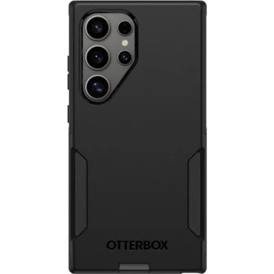 Afbeelding van OtterBox Samsung Galaxy S24 Ultra Commuter Series Case ZWART, slank en stevig, zakvriendelijk, met poortbescherming