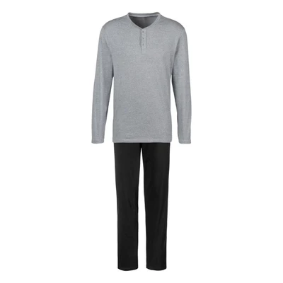 Afbeelding van s.Oliver SET Pyjama, Heren, Maat: XXL, Grau meliert schwarz