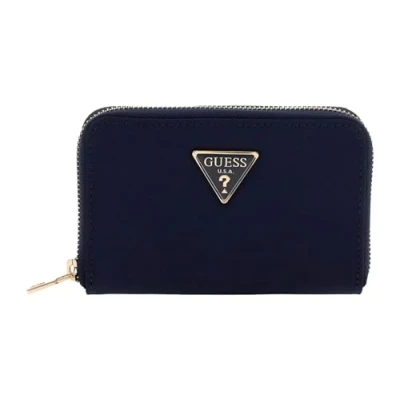 Afbeelding van GUESS Eco Gemma SLG Small Zip Around Wallet Navy