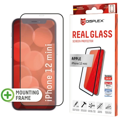 Afbeelding van Screenprotector Apple iPhone 12 Mini: Displex Real Glass FC