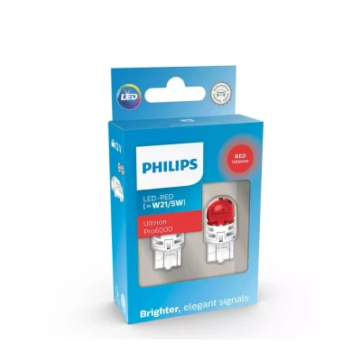 Afbeelding van Philips W21/5W LED Retrofit Rood 12V 2 Stuks