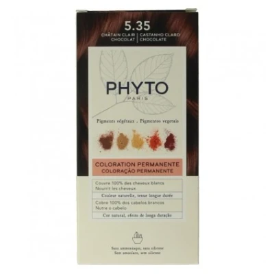 Afbeelding van Permanente kleur PHYTO PhytoColor 5.35 castaño claro chocolate Geen ammoniak
