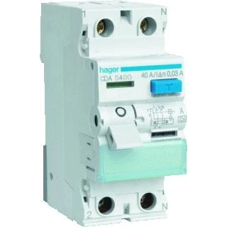 Afbeelding van Hager Vision uitbreidingset 2x aardlekschakelaar 2P 40A 30mA kl.A