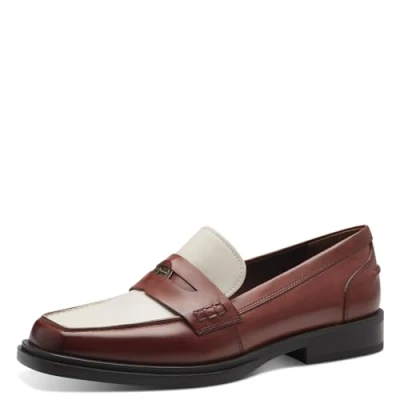 Afbeelding van Tamaris Instappers, Dames, Maat: 38, Cognac comb Leer/ synthetisch