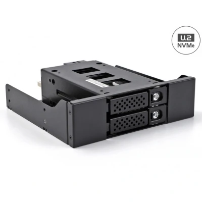 Afbeelding van Delock Slim Bay Wechselrahmen für 2 x 2.5″ U.2 NVMe SSD mit 5.25″