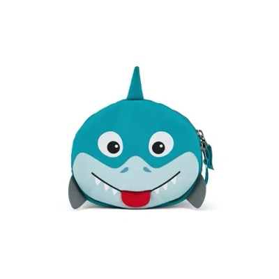 Afbeelding van Affenzahn Stuurtas met klittenbandhouder voor fiets, step en loopfiets haai blauw