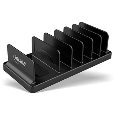 Afbeelding van InLine 55461S Multi Stand met 6 vakken voor bureau/rek, zwart
