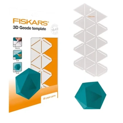 Afbeelding van Fiskars 3D Paper Gems Geode Template