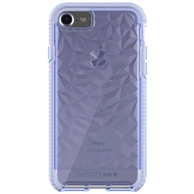 Afbeelding van Tech21 Evo Gem Drop Proof Beschermend Hoesje voor iPhone 7 Lila Bulk verpakking