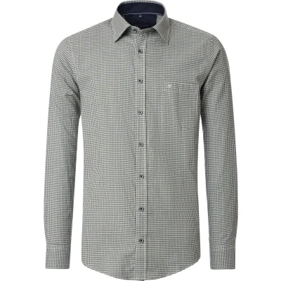 Afbeelding van Casa Moda Casual Fit Overhemd groen, Ruit