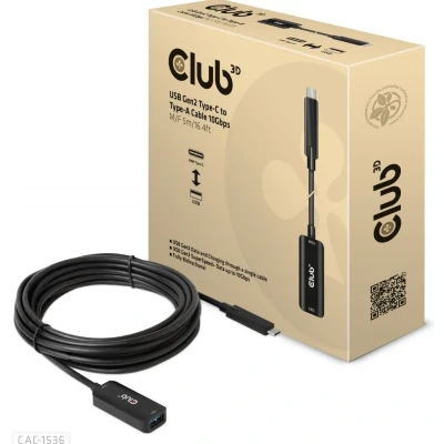 Afbeelding van CLUB3D USB Gen2 Type C to A Cable 10Gbps M/V 5m