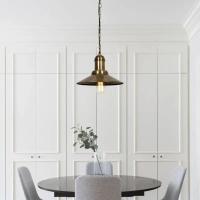 Afbeelding van Opviq Hanglamp Sivani MR 639 1 lamp Ø30cm goud antiek