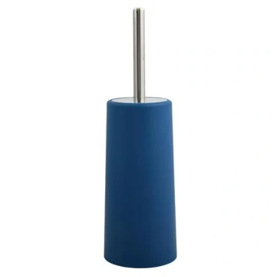 Afbeelding van MSV Toiletborstel houder/WC borstel marine blauw kunststof 35 cm