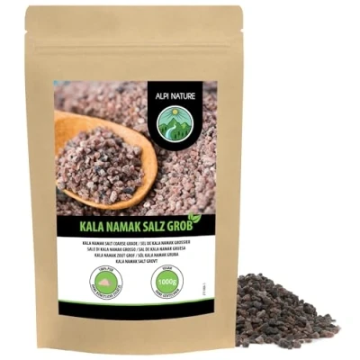 Afbeelding van Alpi Nature Kala Namak Salz Grob (1 kg) Rock Salt bekend als zwart zout
