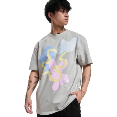 Afbeelding van Upscale by Mister Tee BUGS Tshirt print, Heren, Maat: Small, Lightasphalt