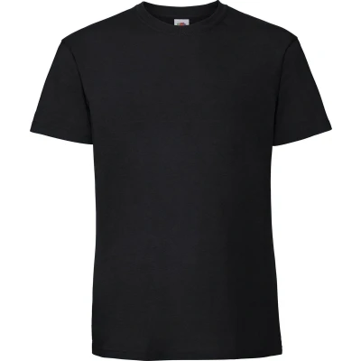 Afbeelding van Fruit Of The Loom Mens Ringgesponnen Premium Tshirt (Zwart)