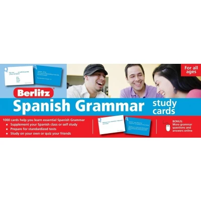Afbeelding van Berlitz Spanish Grammar Study Cards