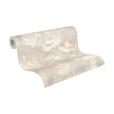 Afbeelding van BLOEMEN BEHANG Botanisch bruin creme A.S. Création Secret Garden