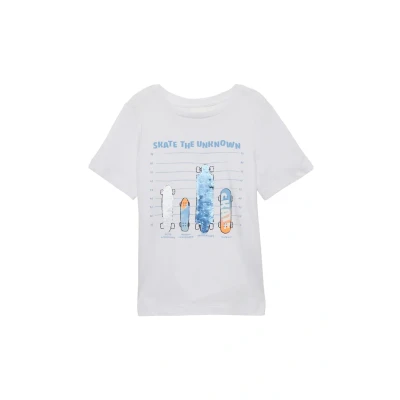 Afbeelding van s.Oliver MIT Front Wendepailletten Tshirt print voor kinderen, Maat: 92/98, Weiß