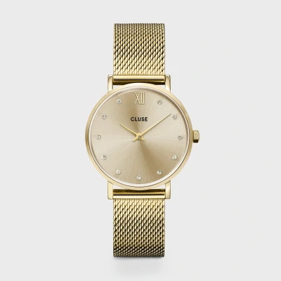 Afbeelding van Cluse CW10204 Minuit horloge GoudkleurGroen