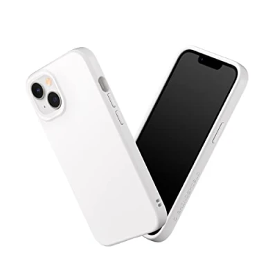 Afbeelding van RHINOSHIELD Case Compatible with [iPhone 14/13] SolidSuit Shock Absorbent Slim Design Protective Cover Premium Matte Finish 3.5M / 11ft Drop Protection Classic White
