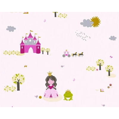 Afbeelding van AS Creation Little Stars 35852 1 Roze /