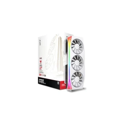 Afbeelding van XFX Mercury AMD Radeon RX 9070XT OC White Magnetic Air Edition Videokaart