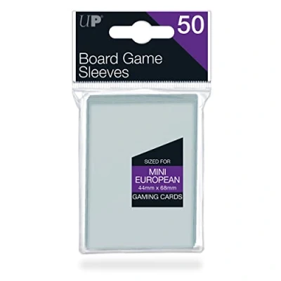 Afbeelding van Ultra Pro 330472 82661 Mini European Board Game Sleeves 44mm x 68mm (50 Count), Clear