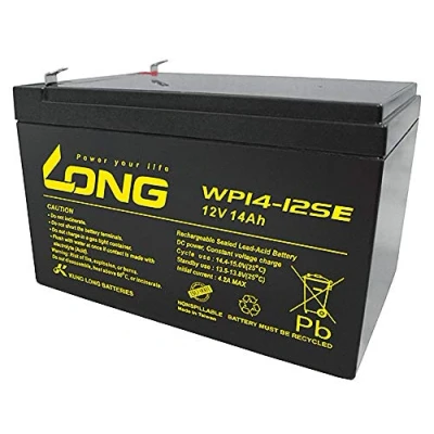 Afbeelding van Kung Long accu 12V 14Ah Pb batterij loodgel WP14 12SE cyclusbestendig compatibel 12Ah 13Ah 15Ah 16Ah loodaccu AGM
